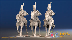 Spanish Hussars trotting alternate view