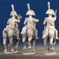 Spanish light dragoons galloping command rear view