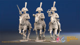Spanish Light Dragoons command galloping alternate view