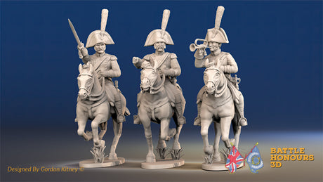 Spanish Light Dragoons command galloping alternate view