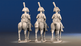 Spanish light dragoons trotting rear view