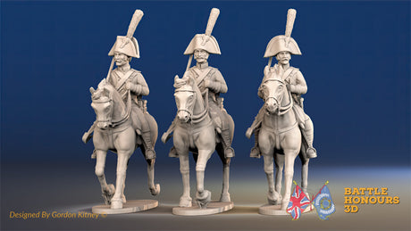 Spanish Light Dragoons trotting alternate view