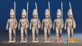 Spanish march attack Grenadiers with backpack alternate view
