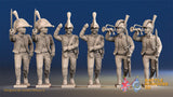 Spanish march attack light infantry Cazadores command in gaiters