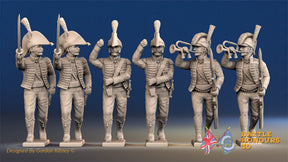 Spanish march attack light infantry Cazadores command in gaiters