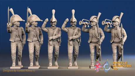Spanish march attack light infantry Cazadores command in sandals