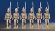 Spanish march attack light infantry Cazadores in sandals