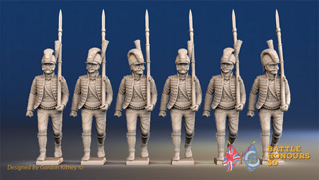 Spanish march attack light infantry Cazadores in sandals