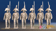 Spanish march attack with backpack alternate view