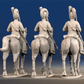 Spanish cavalry Tarleton helmet trotting rear view