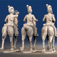 Spanish cavalry Tarleton helmet trotting command rear view