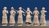 Peninsular War Spanish Guerrilla Women - Advancing
