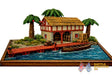 Colonial Caribbean storehouse terrain model graphic