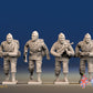 WW2 US Paratroopers Without Field Dressing BAR Advancing miniature figures front view