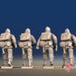WW2 US Paratroopers Without Field Dressing BAR Advancing miniature figures rear view
