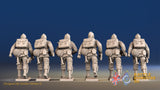 WW2 US Paratroopers Without Field Dressing BAR Advancing miniature figures rear view