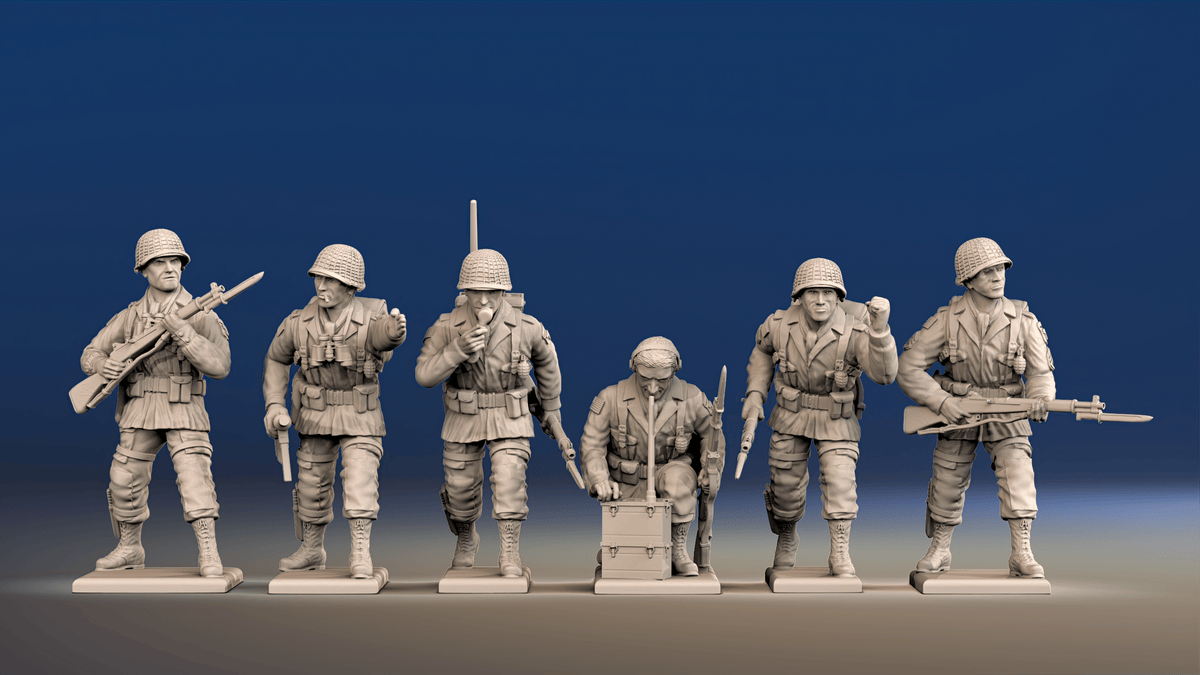 WW2 US Airborne Command - Without Field Dressings
