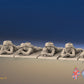 WW2 US Infantry Prone miniature figures front view
