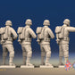 WW2 US Infantry Standing Firing miniature figures rear view