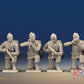 WW2 US Paratroopers Mohawk Kneeling miniature figures front view
