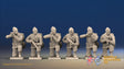 WW2 US Paratroopers Mohawk Kneeling miniature figures front view