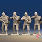 WW2 US Paratroopers Mohawk Standing Firing miniature figures front view