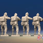 WW2 US Paratroopers Mohawk Standing Firing miniature figures rear view