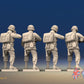 WW2 US Paratroopers Standing Firing miniature figures rear view