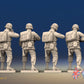 WW2 US Paratroopers Without Field Dressing Standing Firing miniature figures rear view