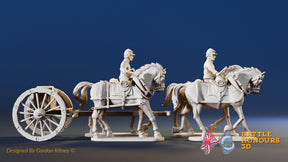 USA 4 horse limber trotting forage alternate view