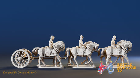 USA 6 horse limber trotting forage alternate view