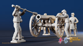 USA artillery loading miniature figures view 2