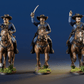 Union cavalry galloping sack coat with sword painted alternate view