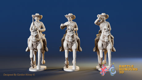 USA cavalry trotting sackcloth jacket command miniature figures