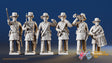 USA firing line Iron Brigade command miniature figures