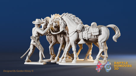 USA horse holder sackcloth and horses variant 2 view 3