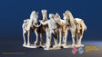 USA horse holder shell jacket and horses miniature figures