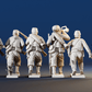 Union skirmishing Zouave command rear view