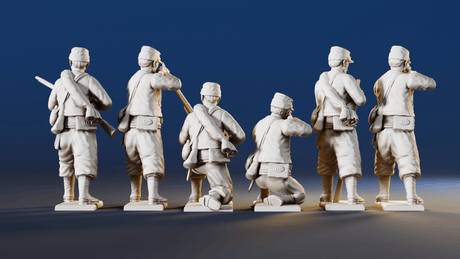 Union skirmishing Zouaves variant 2 rear view