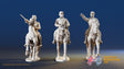 USA mounted colonel kepi miniature figure