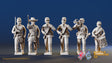 Union right shoulder shift marching infantry forage cap command figures