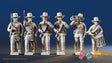 Union right shoulder shift marching infantry Hardee hat command figures