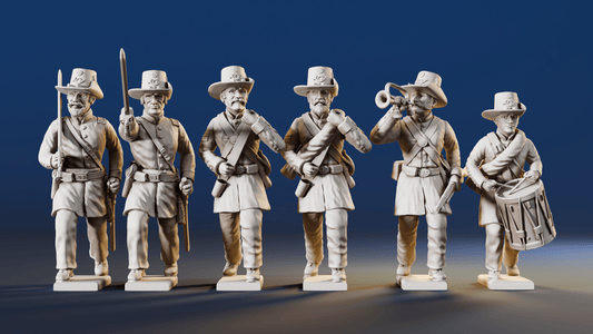 Union Iron Brigade right shoulder shift command rear view
