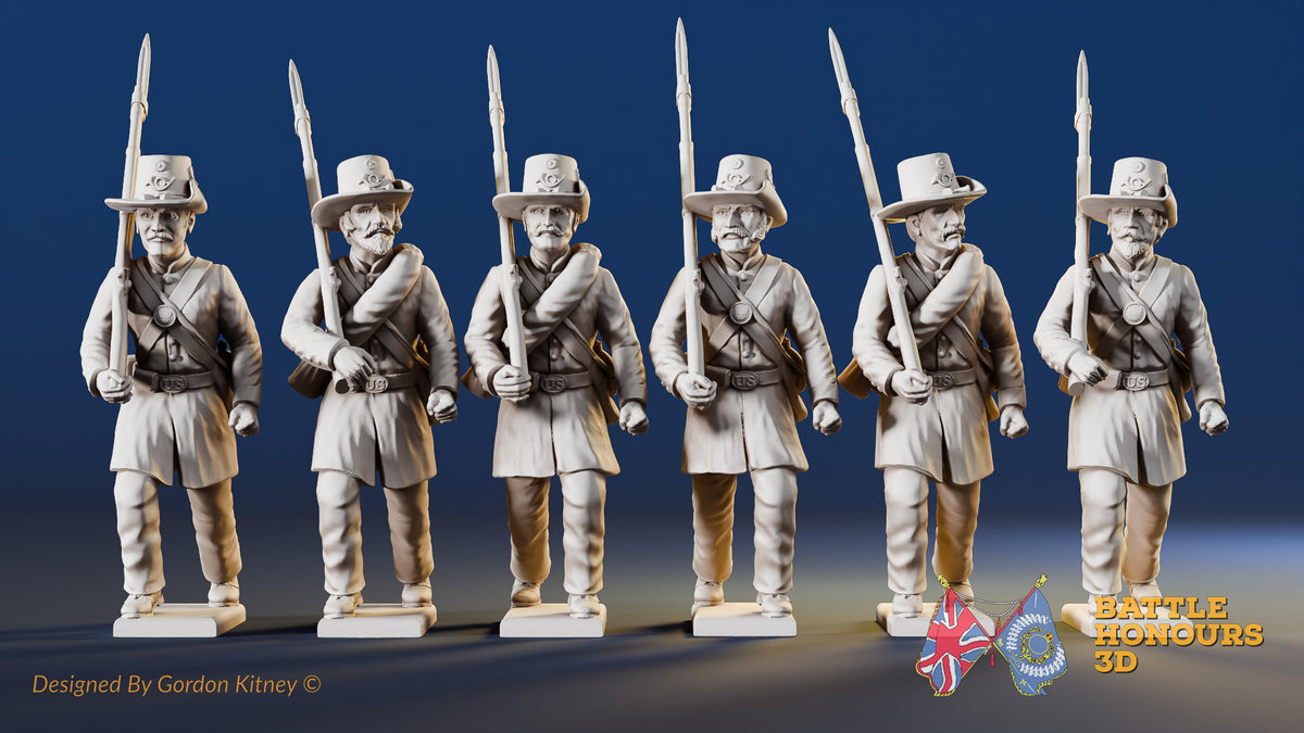 Union right shoulder shift marching infantry Iron Brigade, variant 1