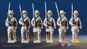Union right shoulder shift marching infantry Iron Brigade, variant 1