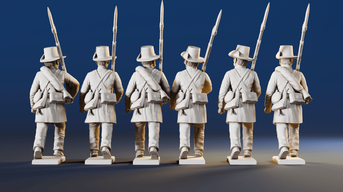 Union Iron Brigade right shoulder shift variant 2 rear view