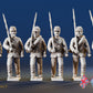 Union right shoulder shift marching infantry in sack coats and forage caps