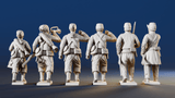Union right shoulder shift Zouaves command rear view