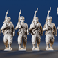 American Civil War Union Zouaves in forage caps right shoulder shift rear view