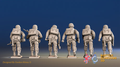 US Airborne advancing rear view alternate set